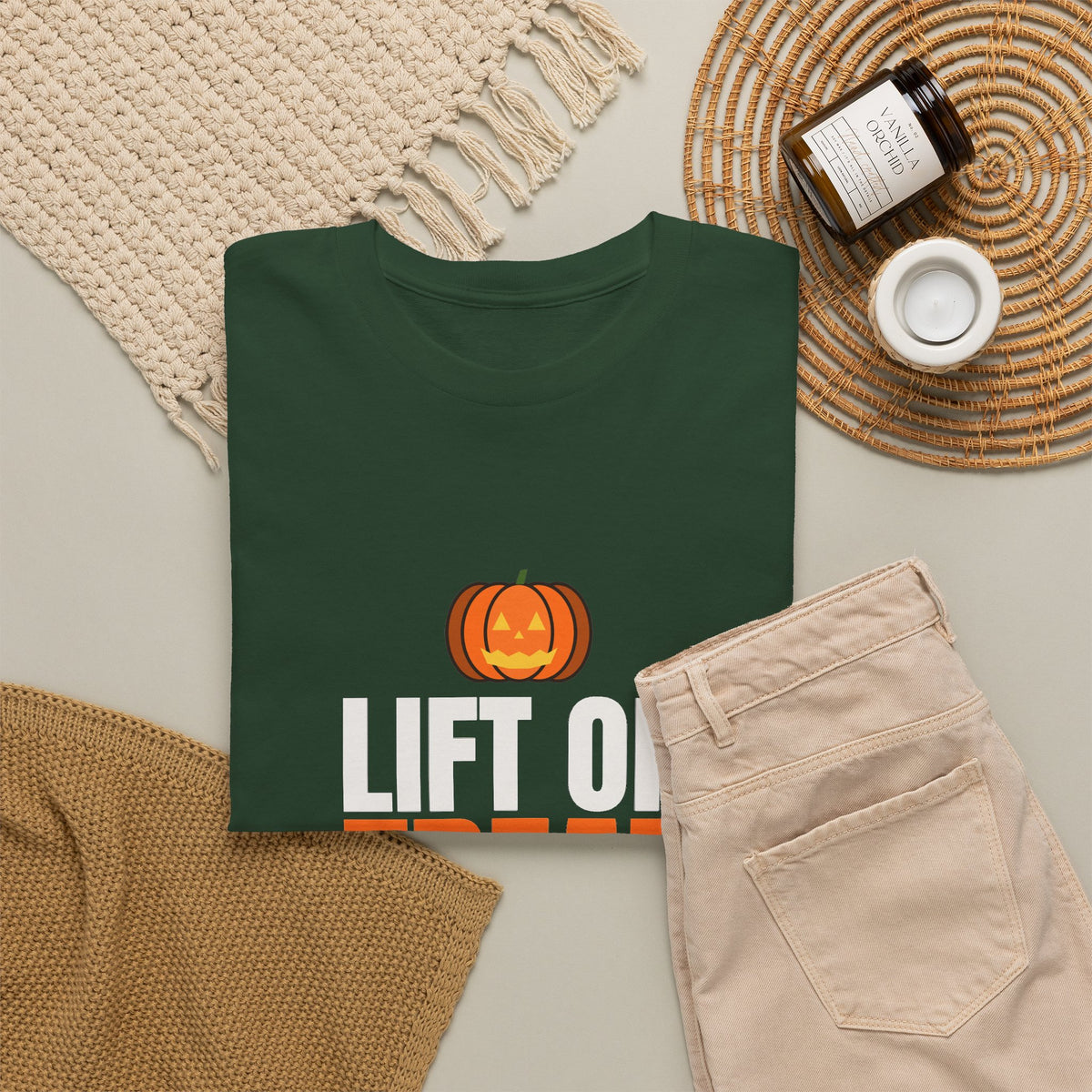 Lift Or Treat | Men's Halloween Graphic Gym T-Shirt