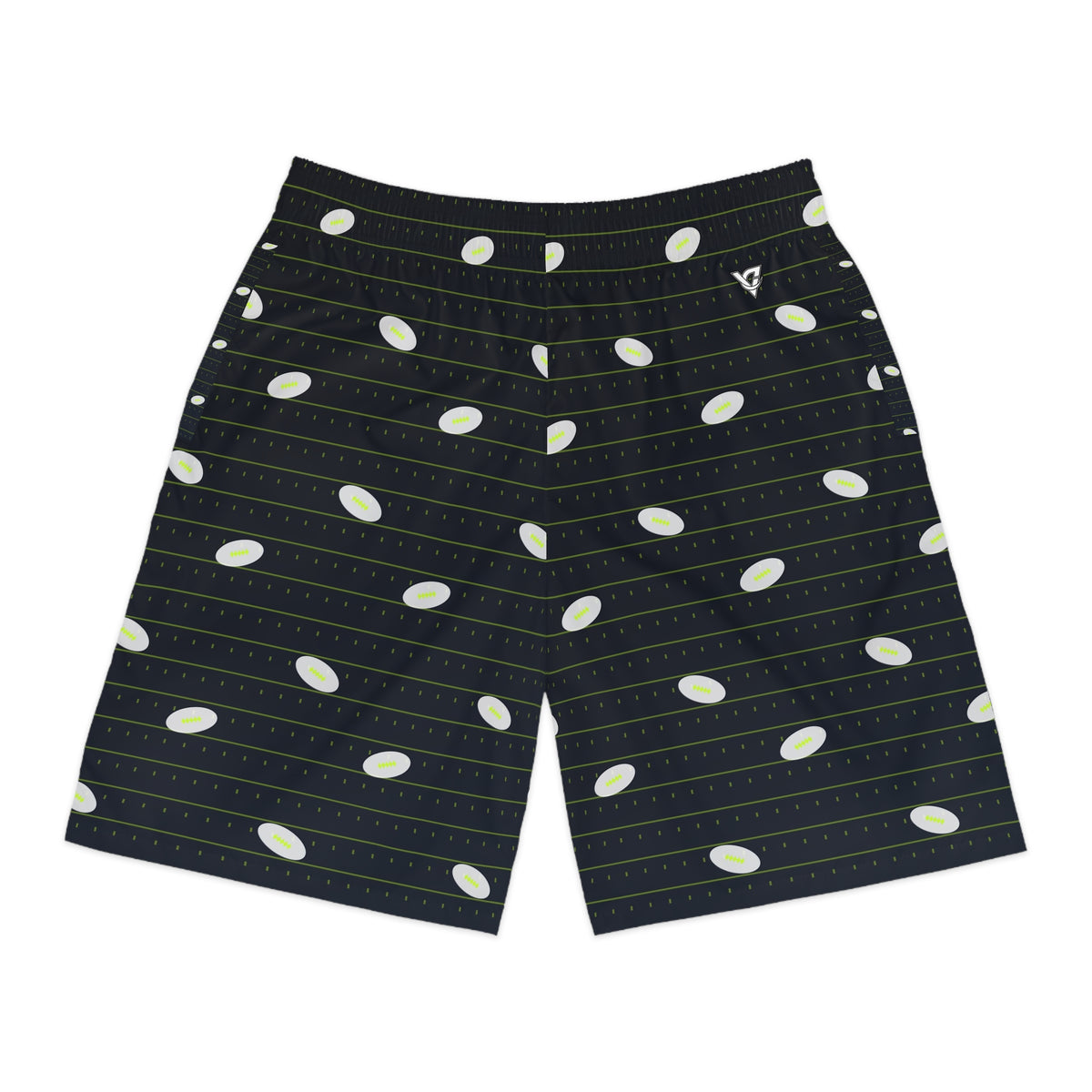 Football Volt Night Gridiron Men's Athletic Shorts with Pockets