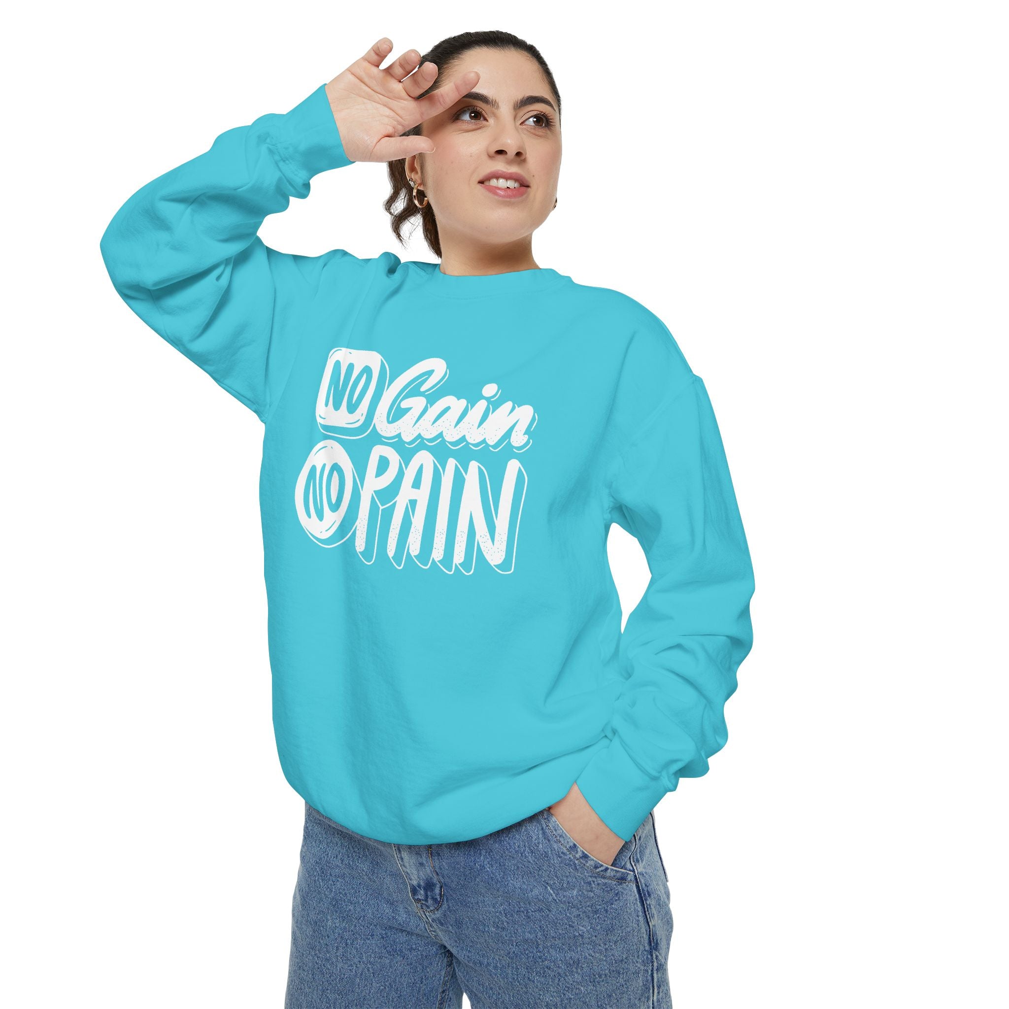No Gain No Pain Sweatshirt | Motivational Fitness Crewneck