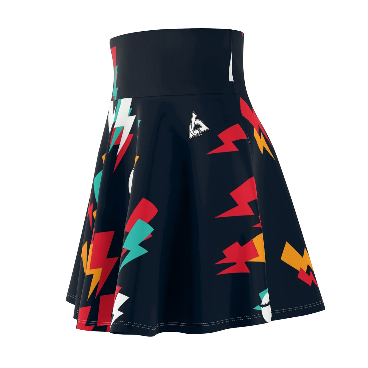 Baseball & Softball Aqua Volt Bolt Strike Women's Athletic Skater Skirt