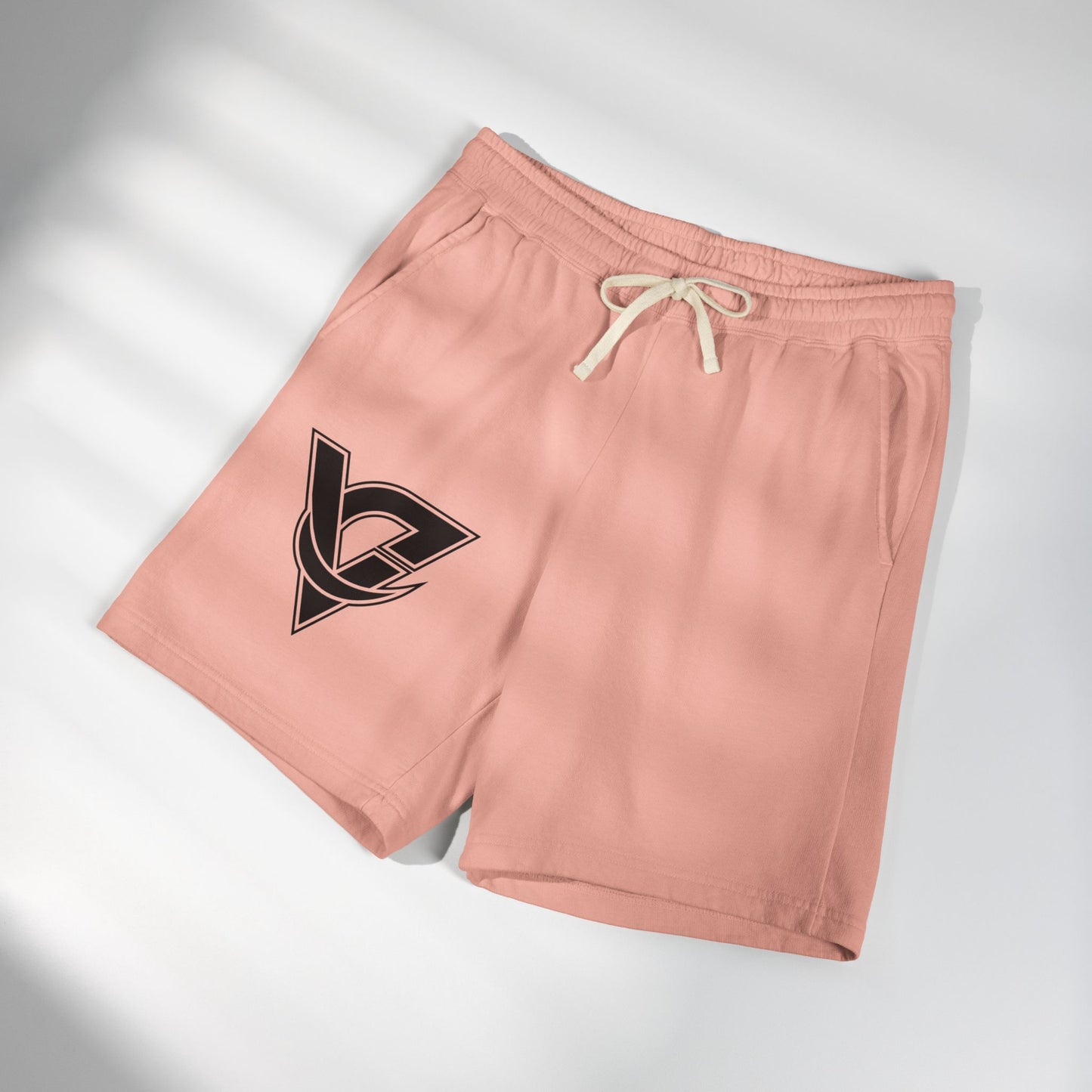 Lightweight Fleece Sweat Shorts — Retro V Logo Casual Lounge Shorts