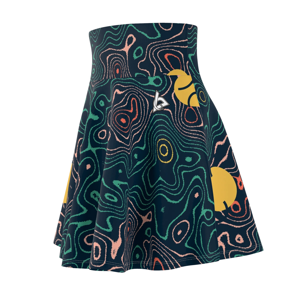 Tennis Coral Reef Topo Trail Women's Athletic Skater Skirt