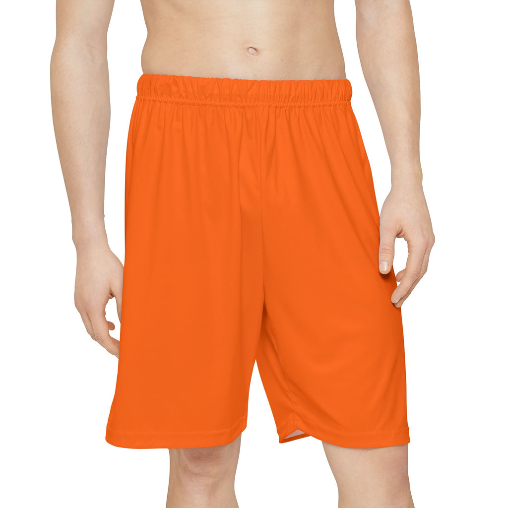 Men's Blaze Orange Essential Athletic Sports Shorts