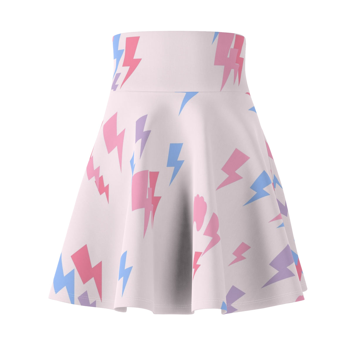 Yoga Cotton Candy Bolt Strike Women's Athletic Skater Skirt