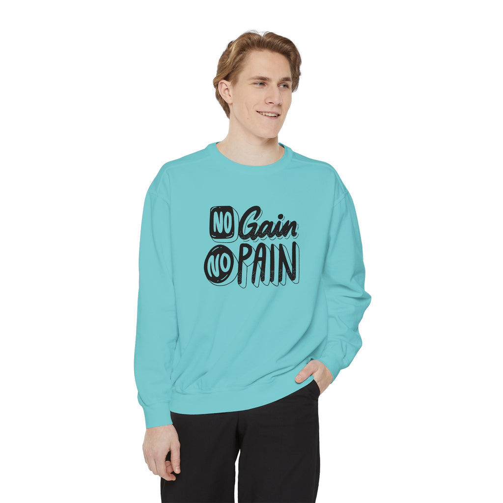 No Gain No Pain Sweatshirt | Motivational Fitness Crewneck