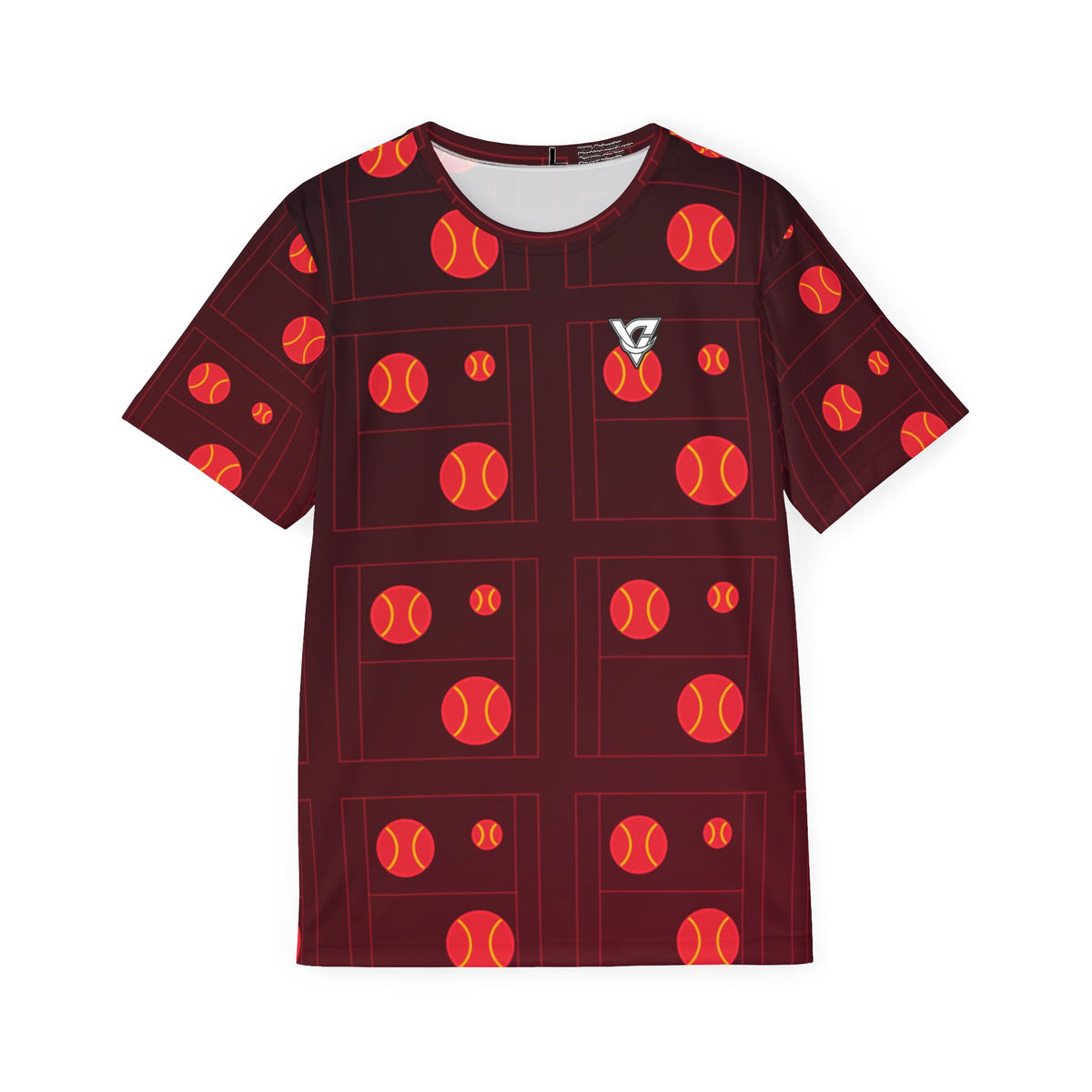 Tennis Crimson Blaze Baseline Seam Men's Sports Jersey