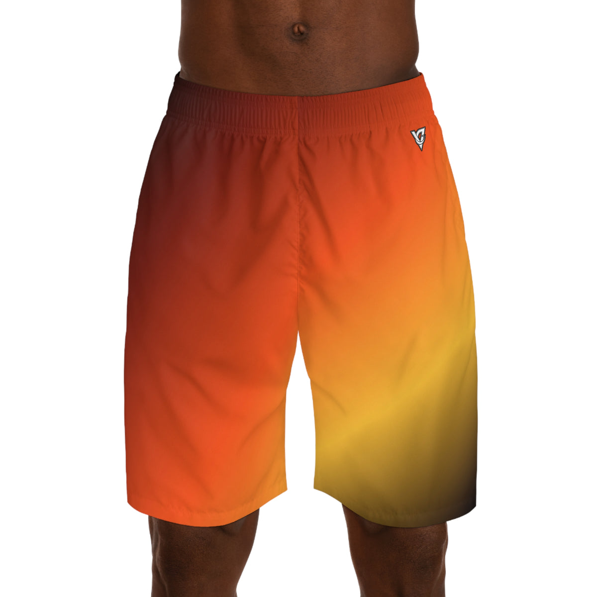 Men's Ember Ombre Performance Jogger Athletic Shorts with Pockets