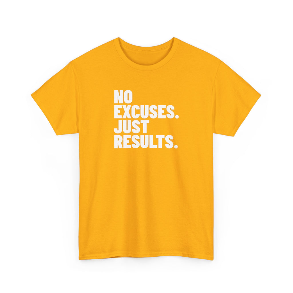 No Excuses Just Results | Motivational Fitness T-Shirt