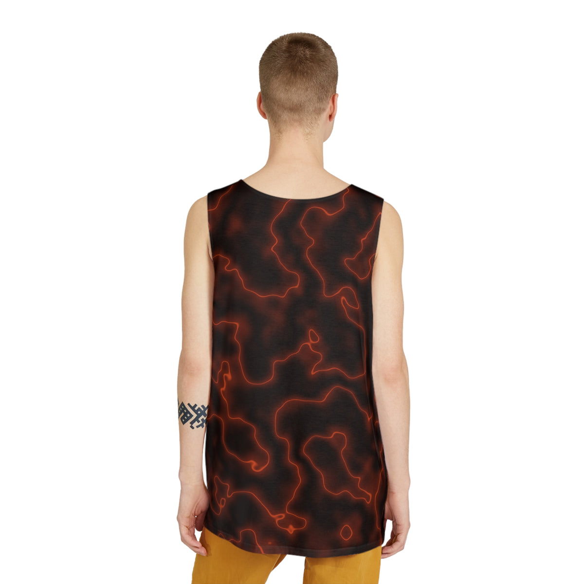 Rust Marble Men's Athletic Tank