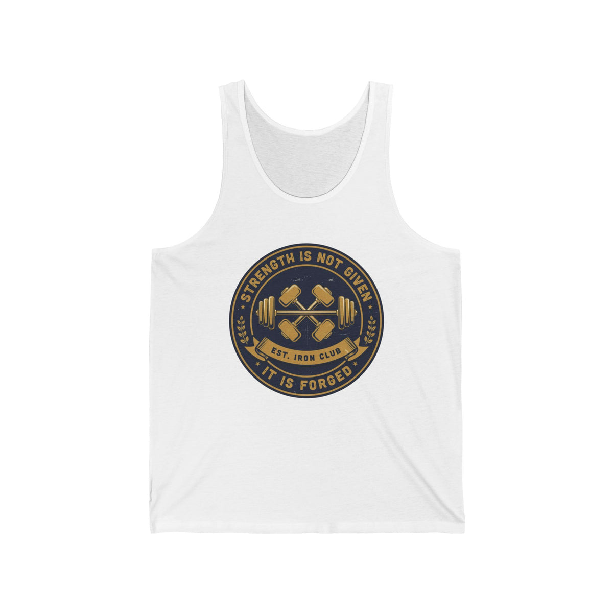 Strength Is Not Given Weightlifting Tank Top by Vantacore Athletics, view 2