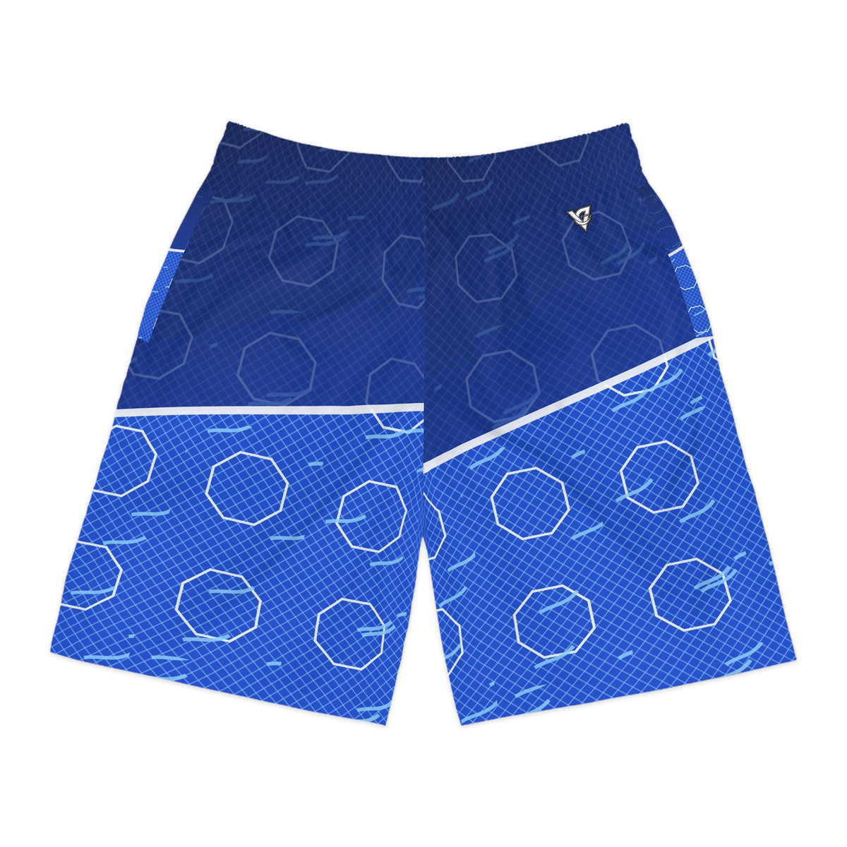 Combat Sports Royal Ice Cage Mesh Men's Athletic Shorts with Pockets
