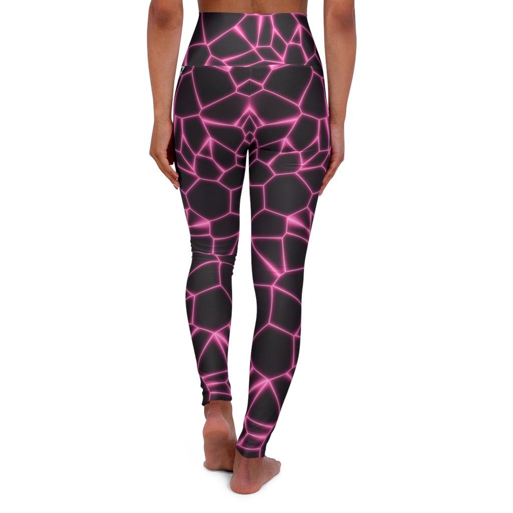 Rose Magma High-Waisted Yoga Leggings