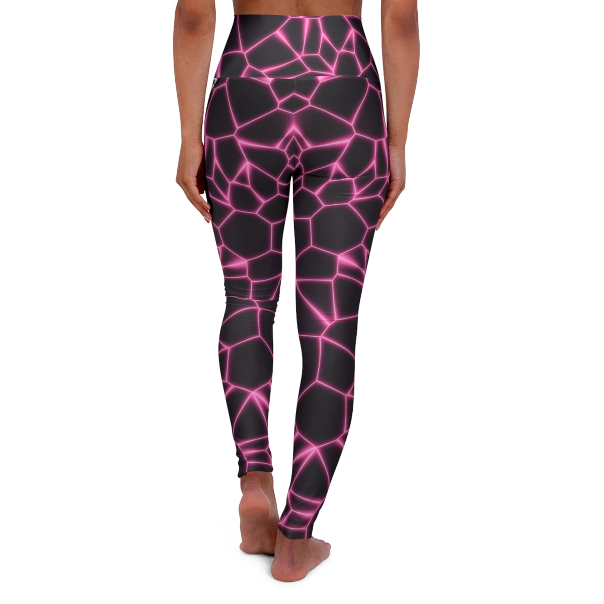 Rose Magma High-Waisted Yoga Leggings