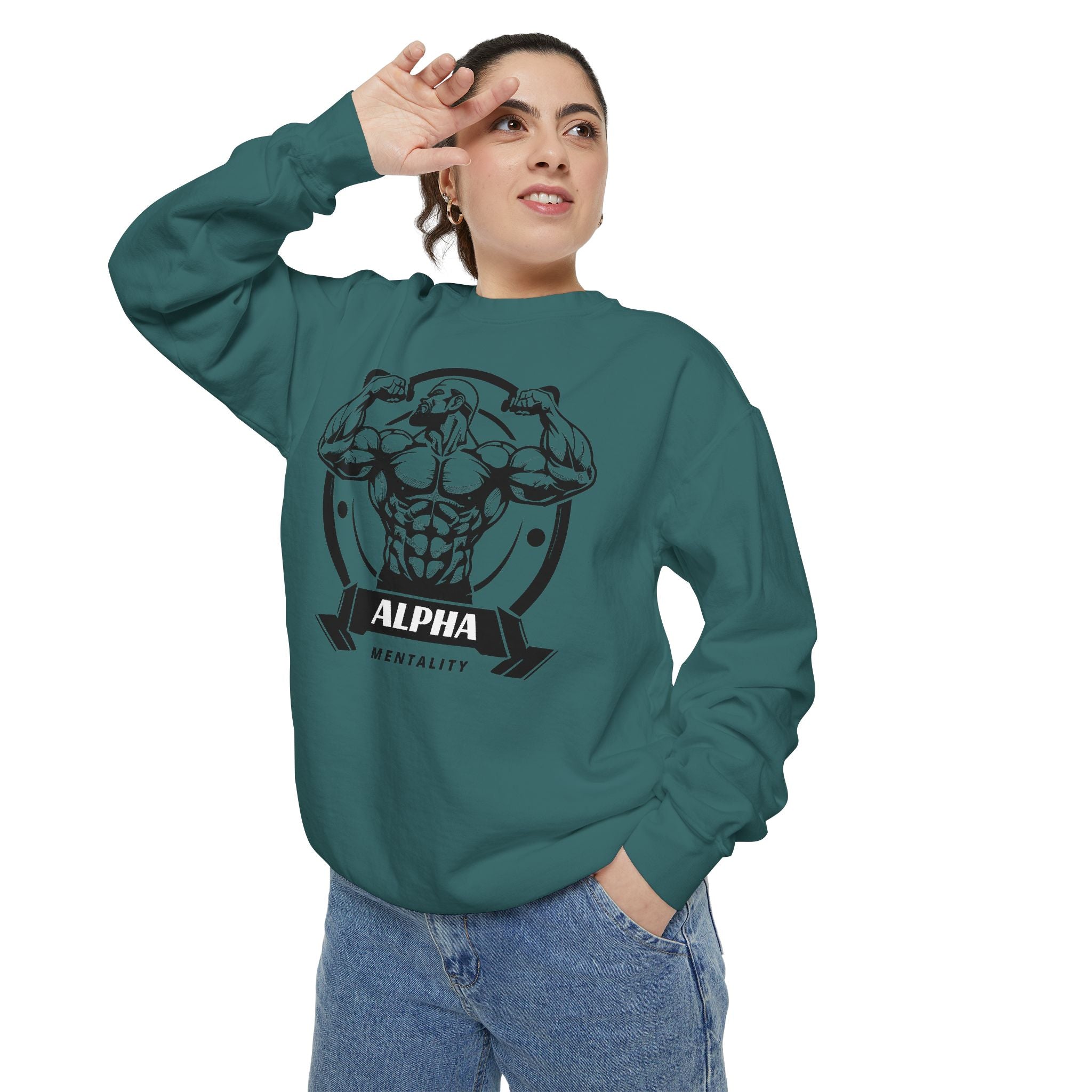 Alpha Mentality Sweatshirt | Muscular Gym Crewneck