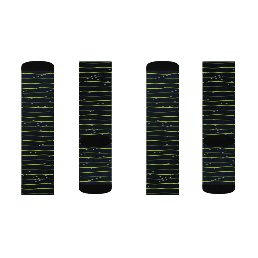 Running Volt Night Pace Lanes Athletic Crew Socks