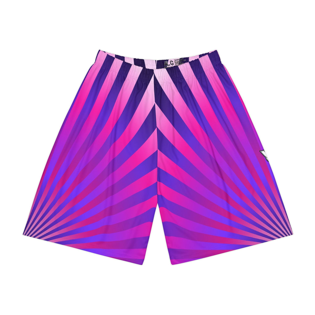 Men's Royal Sunburst Athletic Sports Shorts