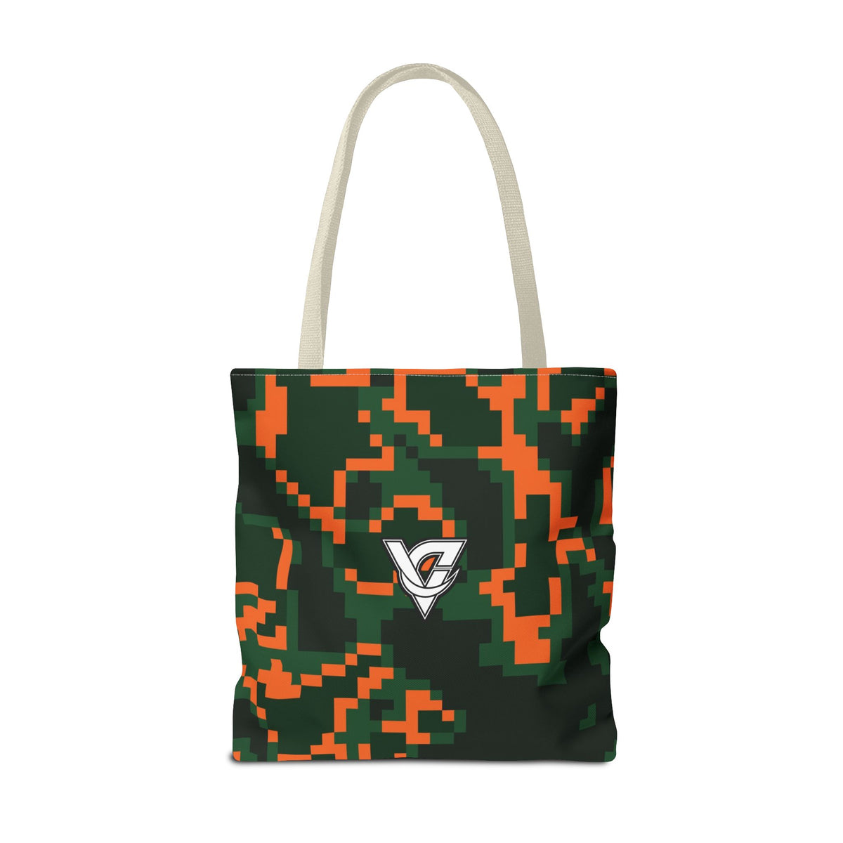 Evergreen Ember Digital Camo Tote Bag — All-Over Print Gym & Everyday Tote