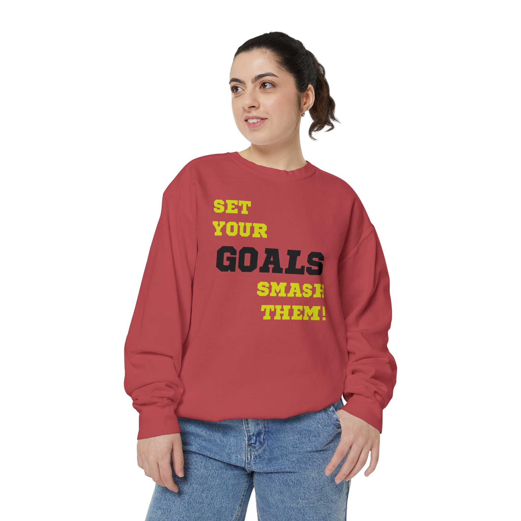 Set Goals | Motivational Crewneck Sweatshirt