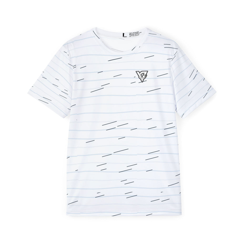 Running Arctic White Pace Lanes Men's Sports Jersey