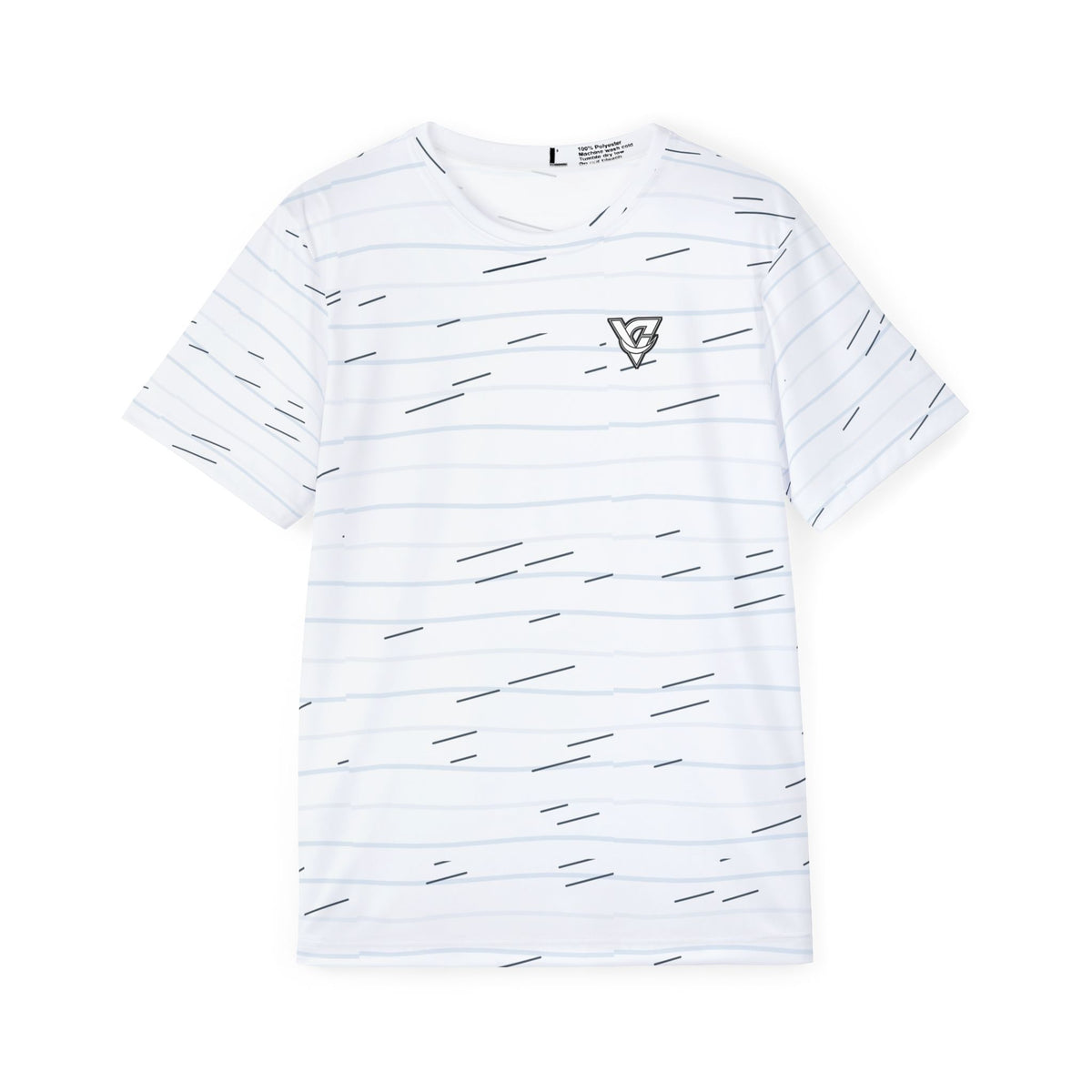 Running Arctic White Pace Lanes Men's Sports Jersey