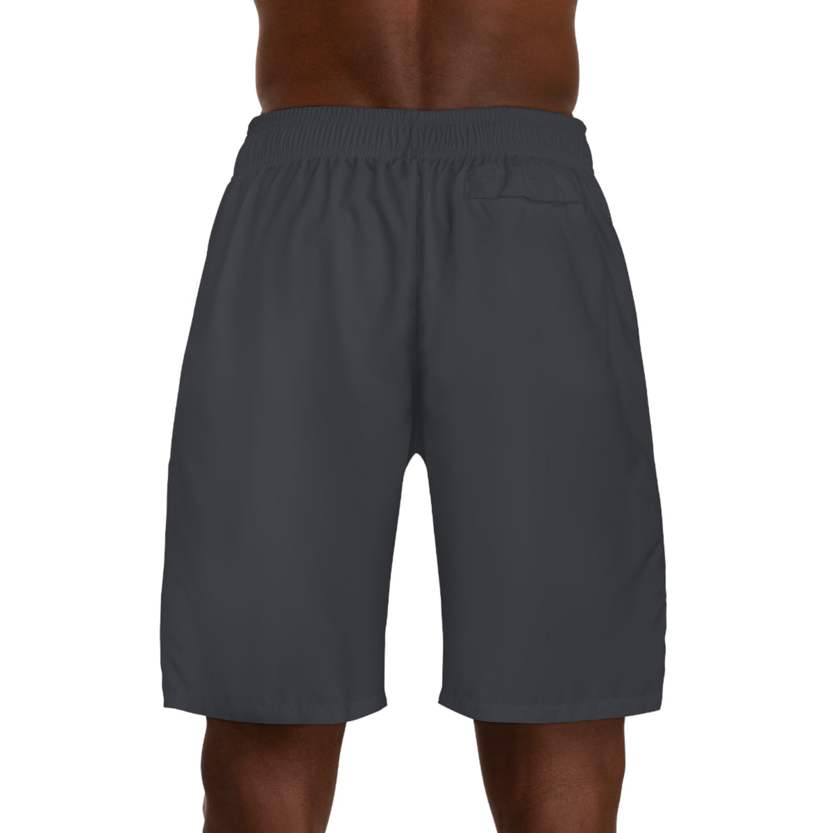 Vantacore Solid Charcoal Men's Athletic Shorts with Pockets