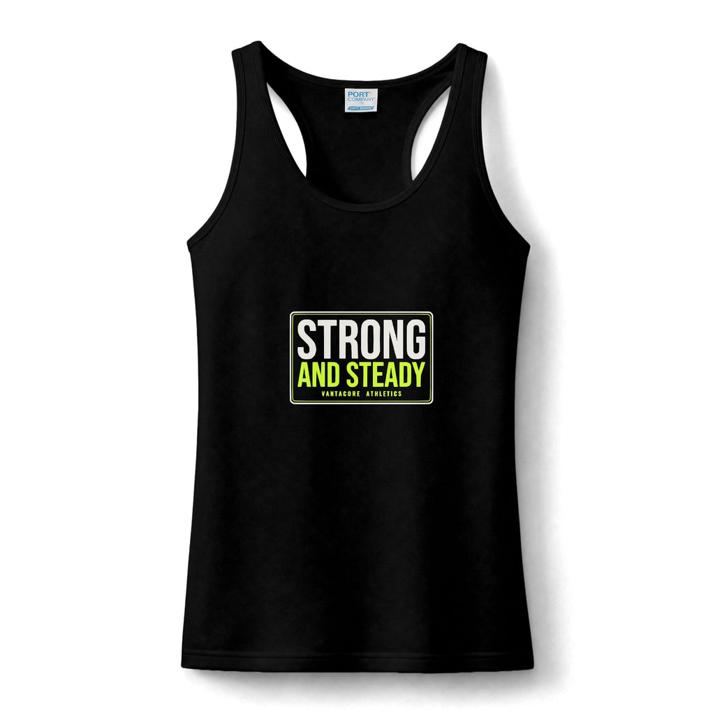 Strong And Steady | Women's Performance Racerback Tank