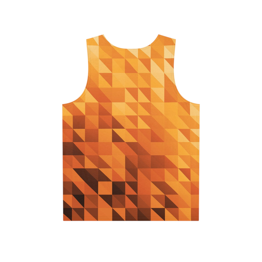 Golden Hour Low-Poly Men's Athletic Tank