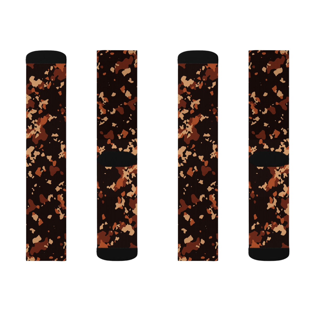 Auburn Splatter Athletic Crew Socks