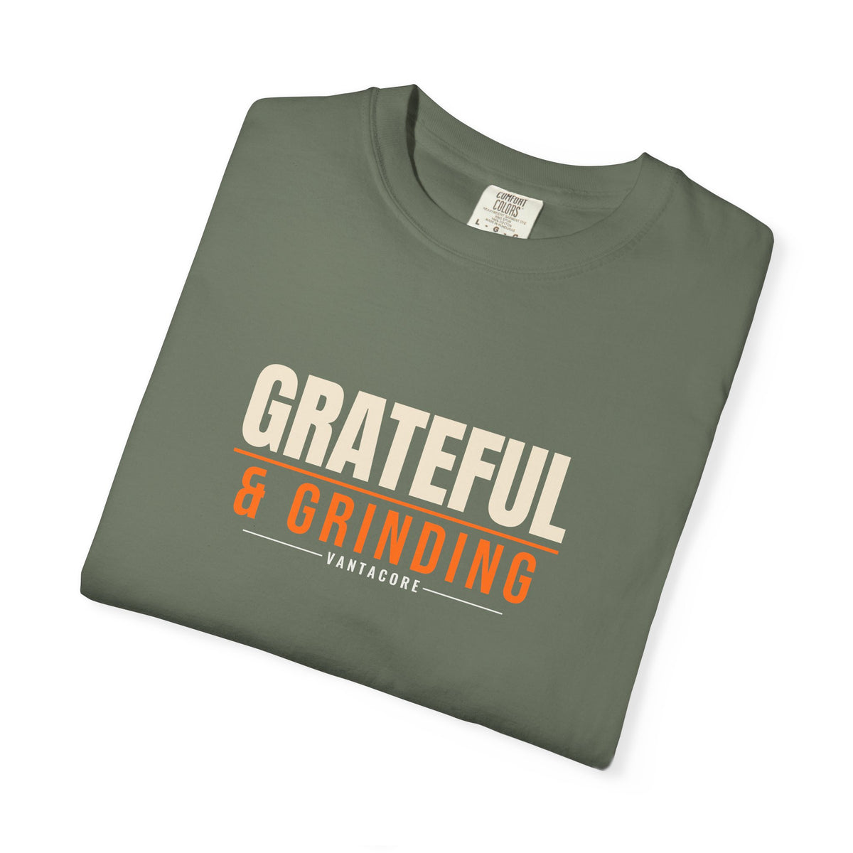 Grateful & Grinding | Women's Garment-Dyed Graphic Tee