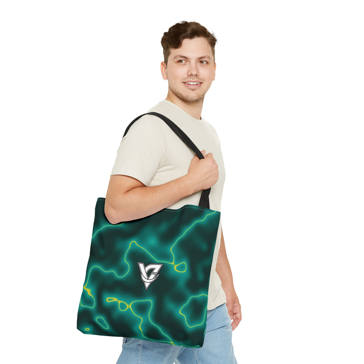 Tropic Marble Tote Bag — All-Over Print Gym & Everyday Tote