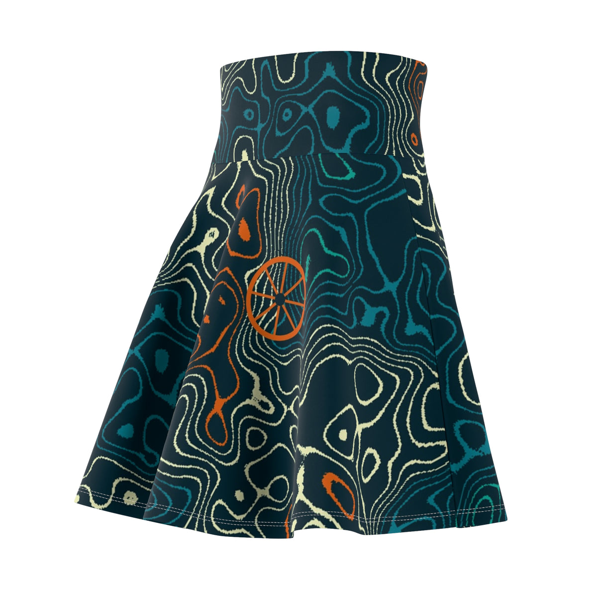 Cycling Peacock Topo Trail Women's Athletic Skater Skirt