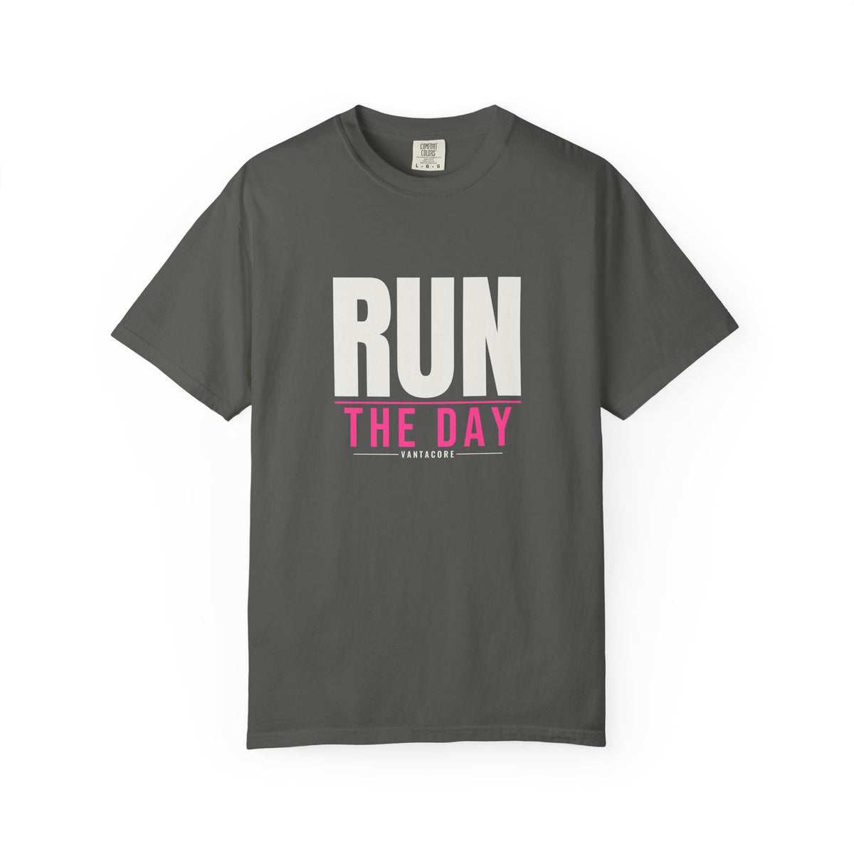Run The Day | Women's Garment-Dyed Graphic Tee