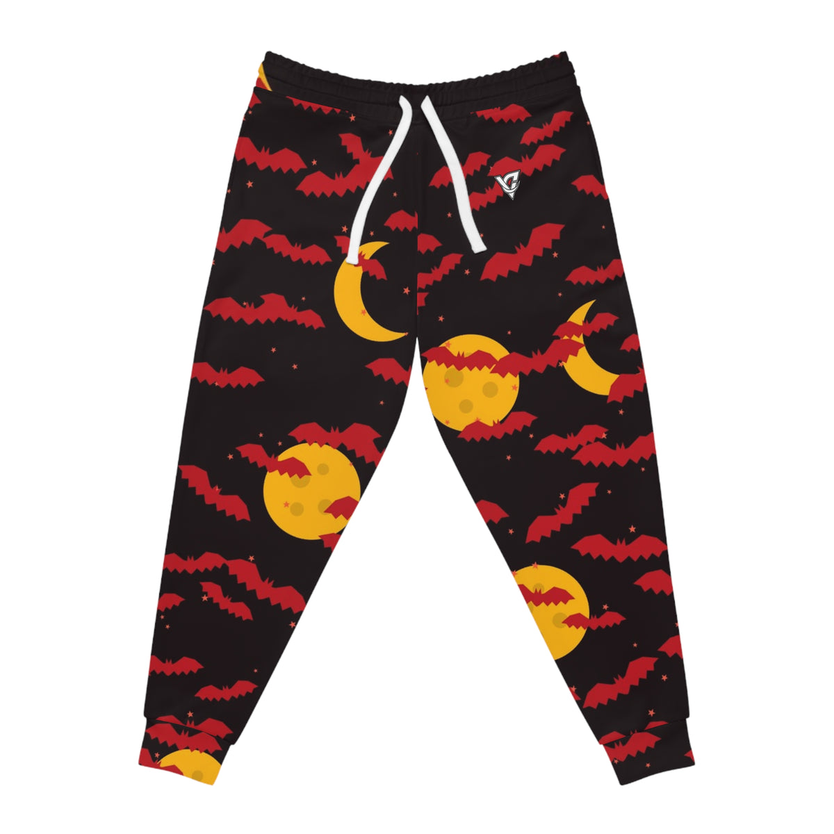 Halloween Blood Moon Bat Swarm Women's Joggers – All-Over Print Athletic Jogger Pants