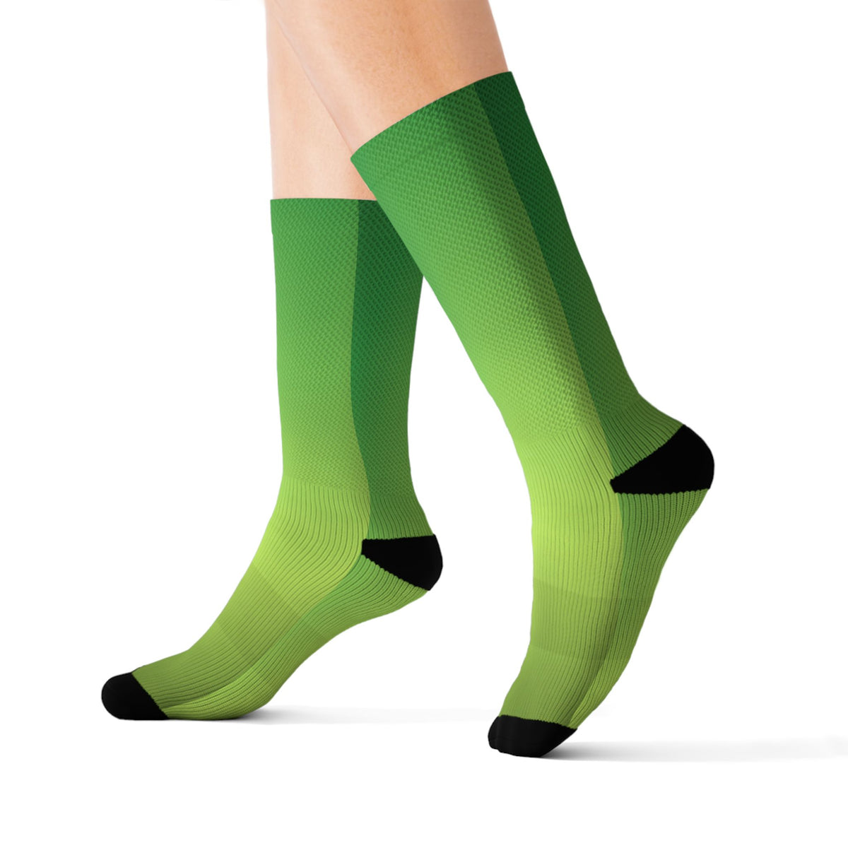 Jungle Ombre Athletic Crew Socks