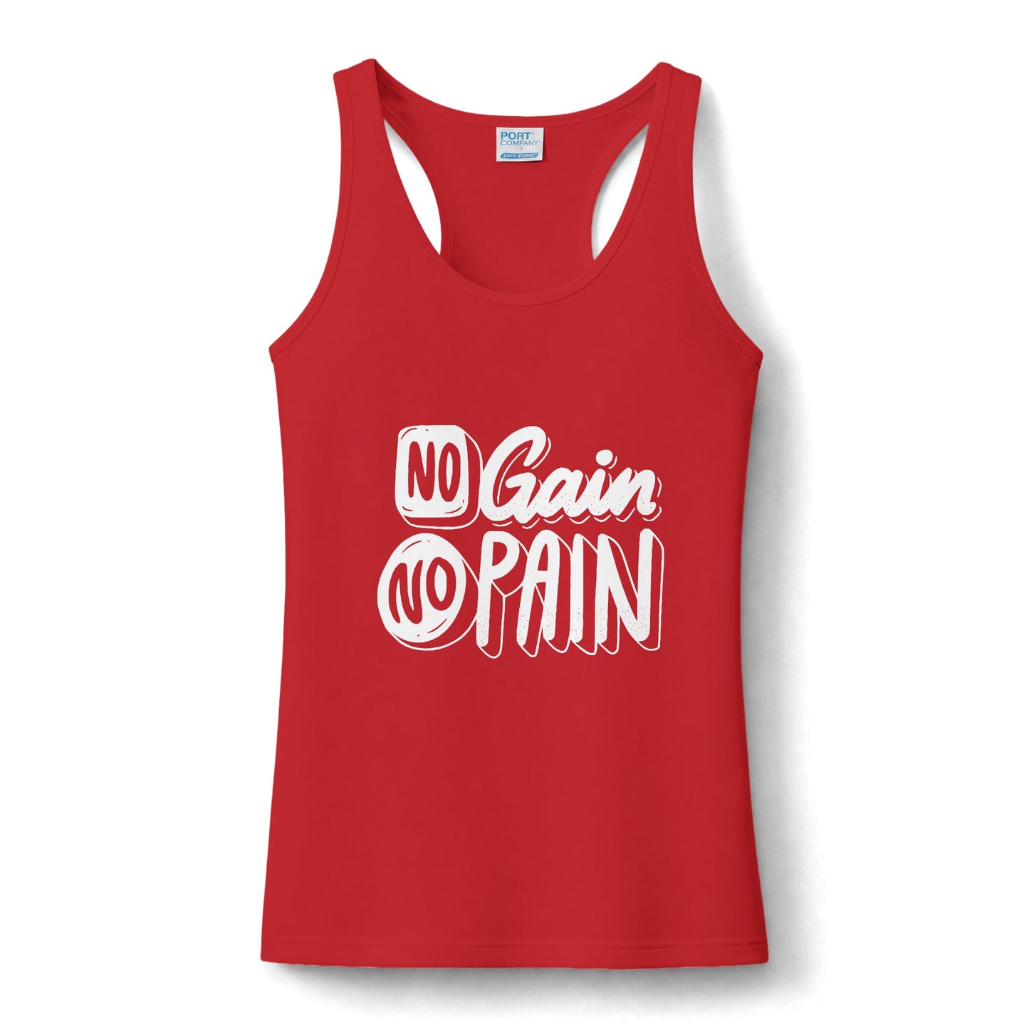 No Pain No Gain Women's Performance Tank — Motivational Gym Workout Tank Top
