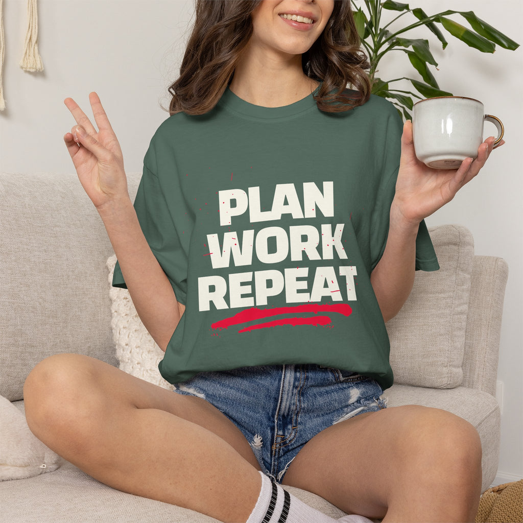 Plan Work Repeat | Graphic T-Shirt