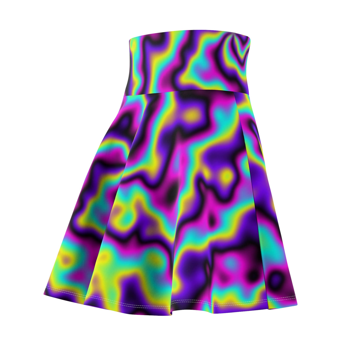 Combat Sports Midnight Neon Tie-Dye Spin Women's Athletic Skater Skirt