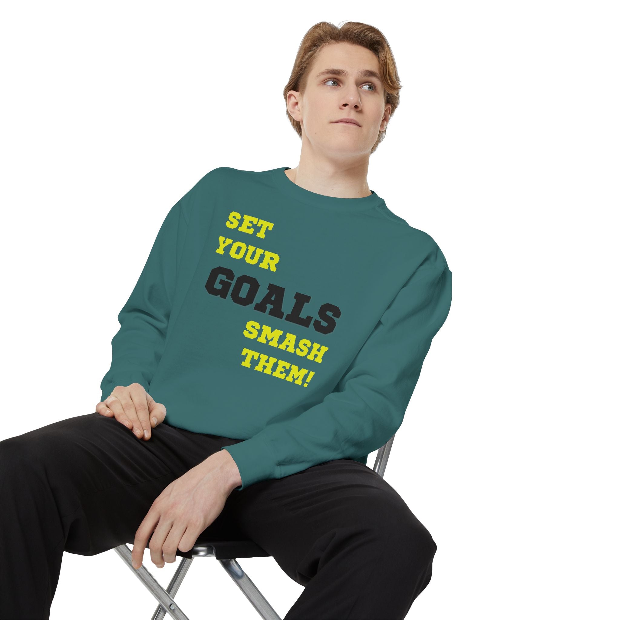 Set Goals | Motivational Crewneck Sweatshirt