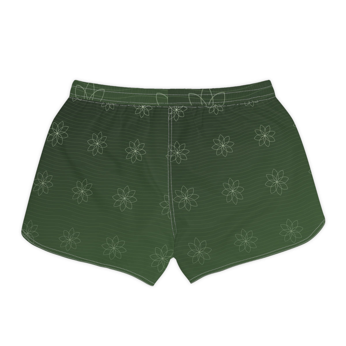 Yoga Forest Camo Flow Lotus Women's Athletic Shorts with Pockets