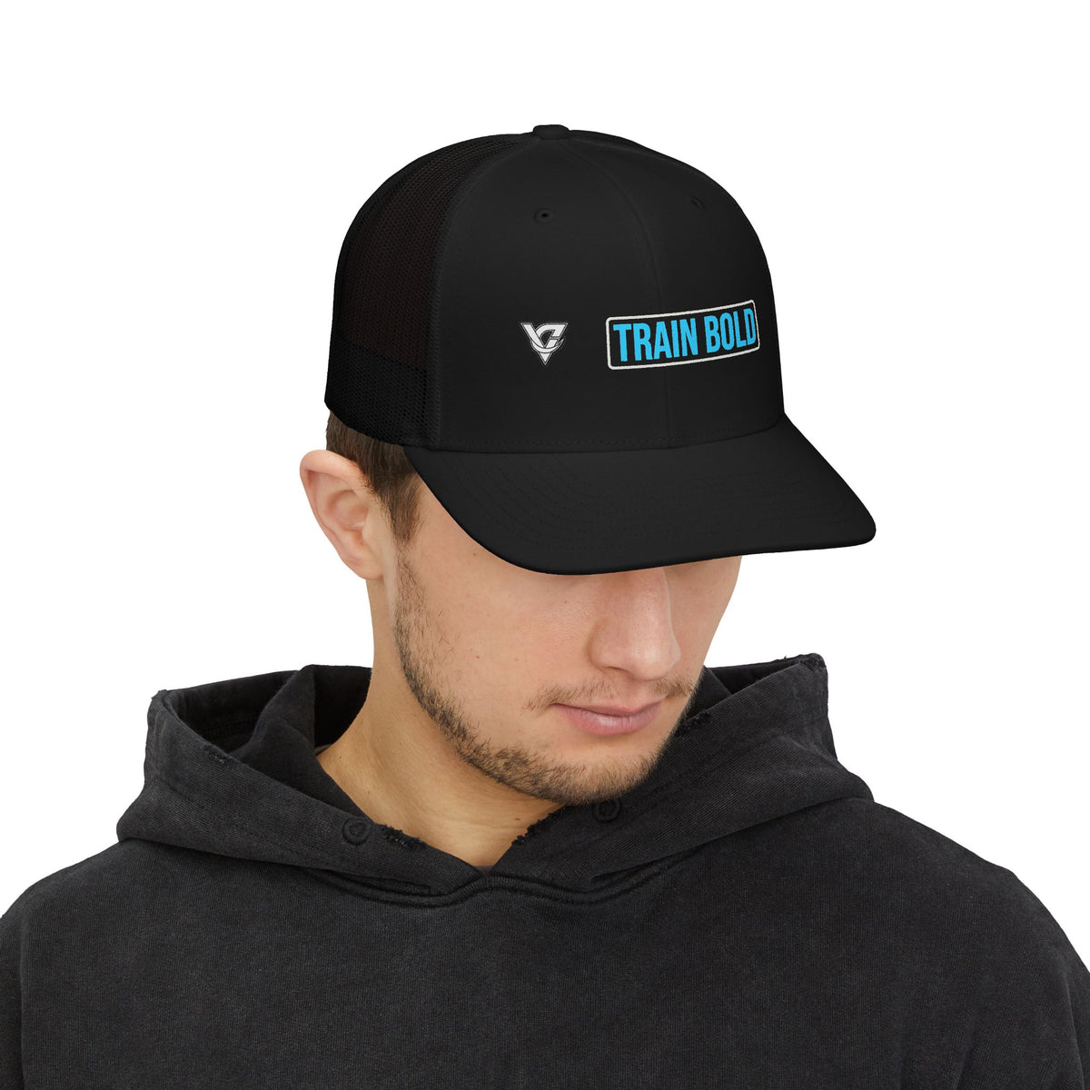 Train Bold Trucker Cap — Vantacore Snapback Hat