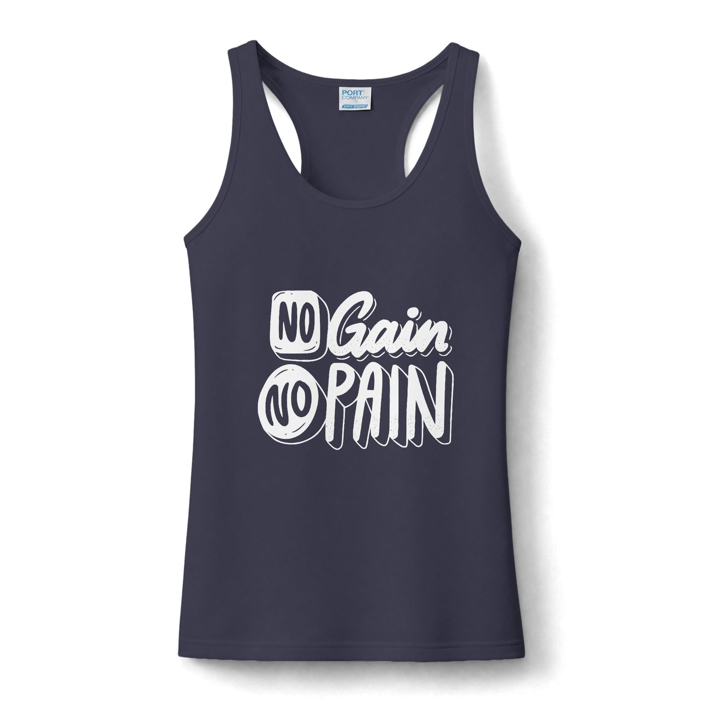No Pain No Gain Women's Performance Tank — Motivational Gym Workout Tank Top