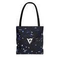 Midnight Confetti Tote Bag — All-Over Print Gym & Everyday Tote