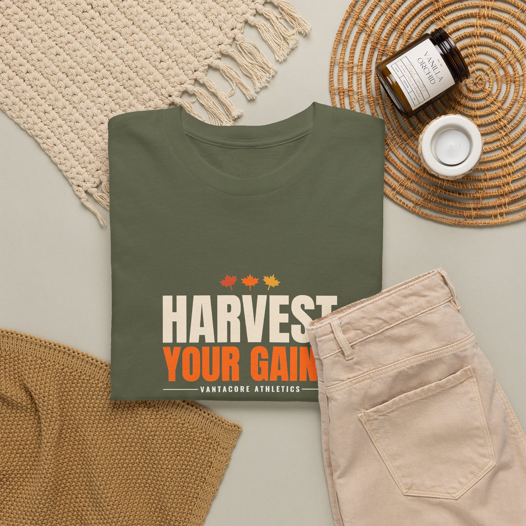 Harvest Your Gains | Men's Graphic Gym T-Shirt