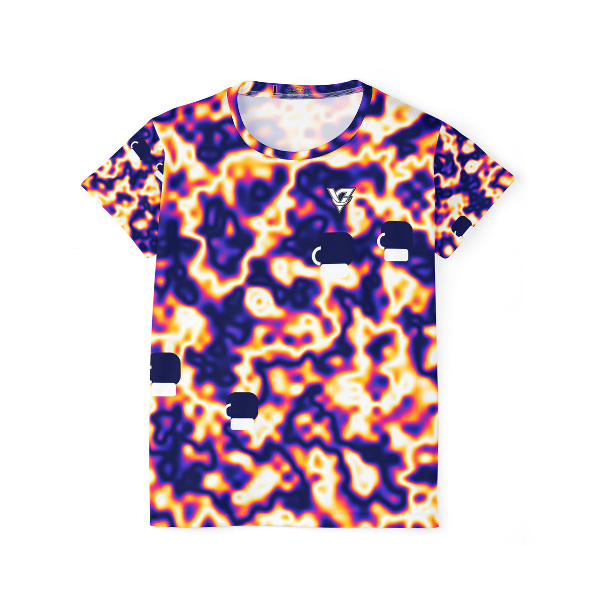 Combat Sports Royal Flame Marble Flow Women's Sports Jersey