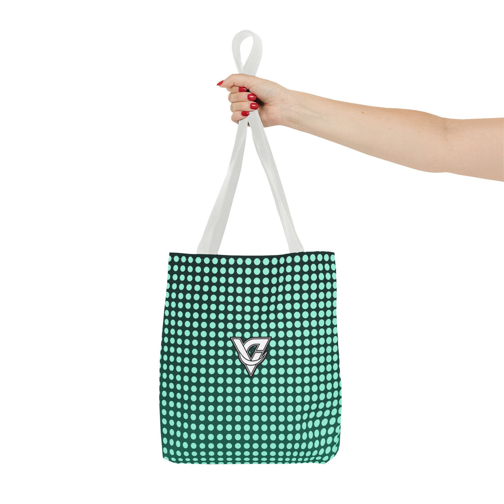 Mint Halftone Tote Bag — All-Over Print Gym & Everyday Tote