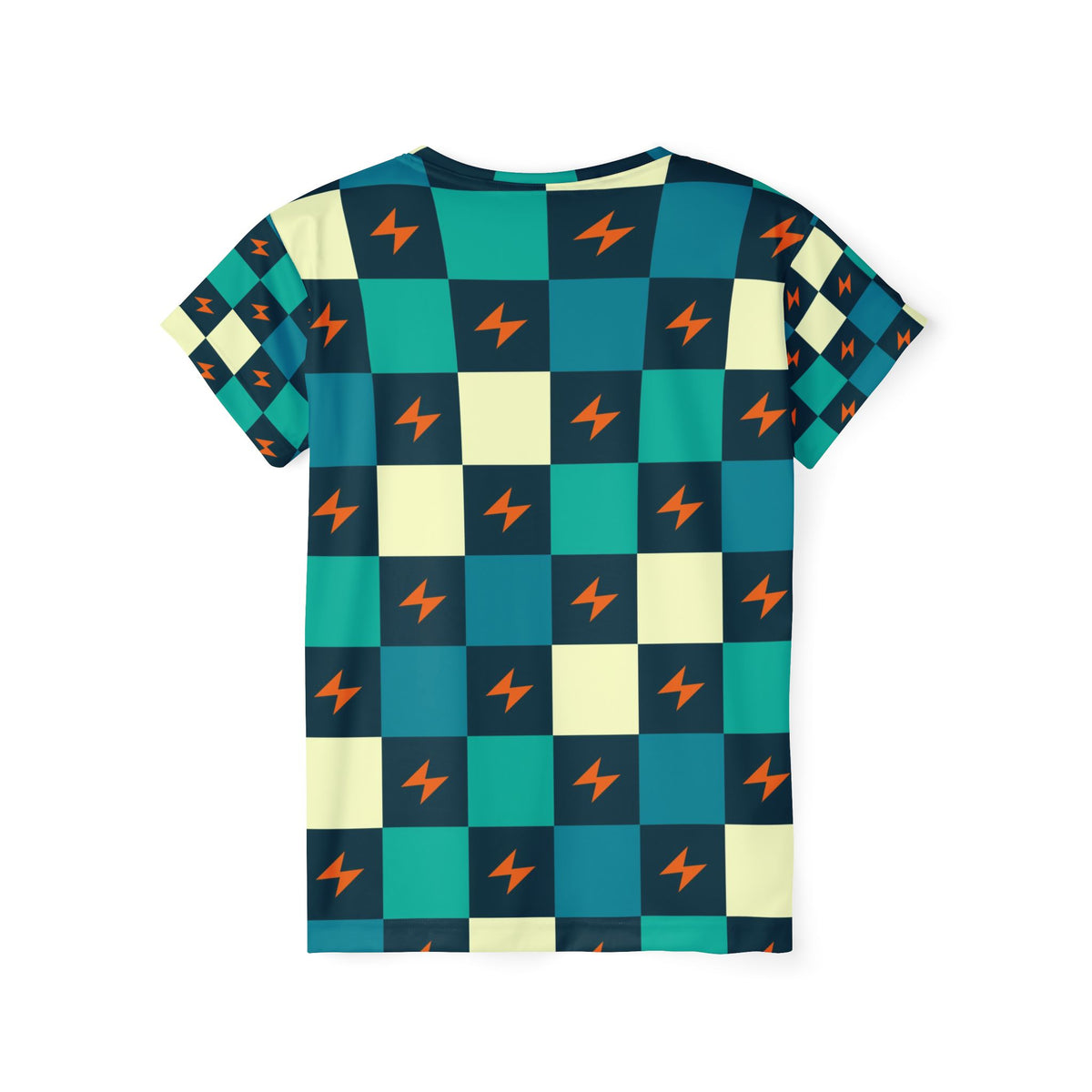 Running Peacock Checker Drive Women's Sports Jersey