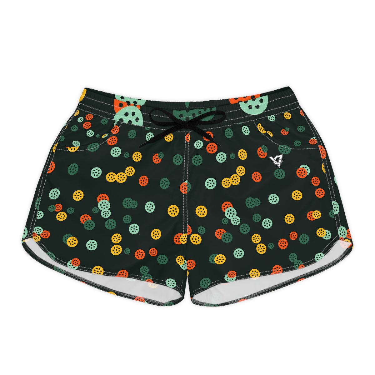 Pickleball Jungle Juice Icon Storm Women's Athletic Shorts with Pockets