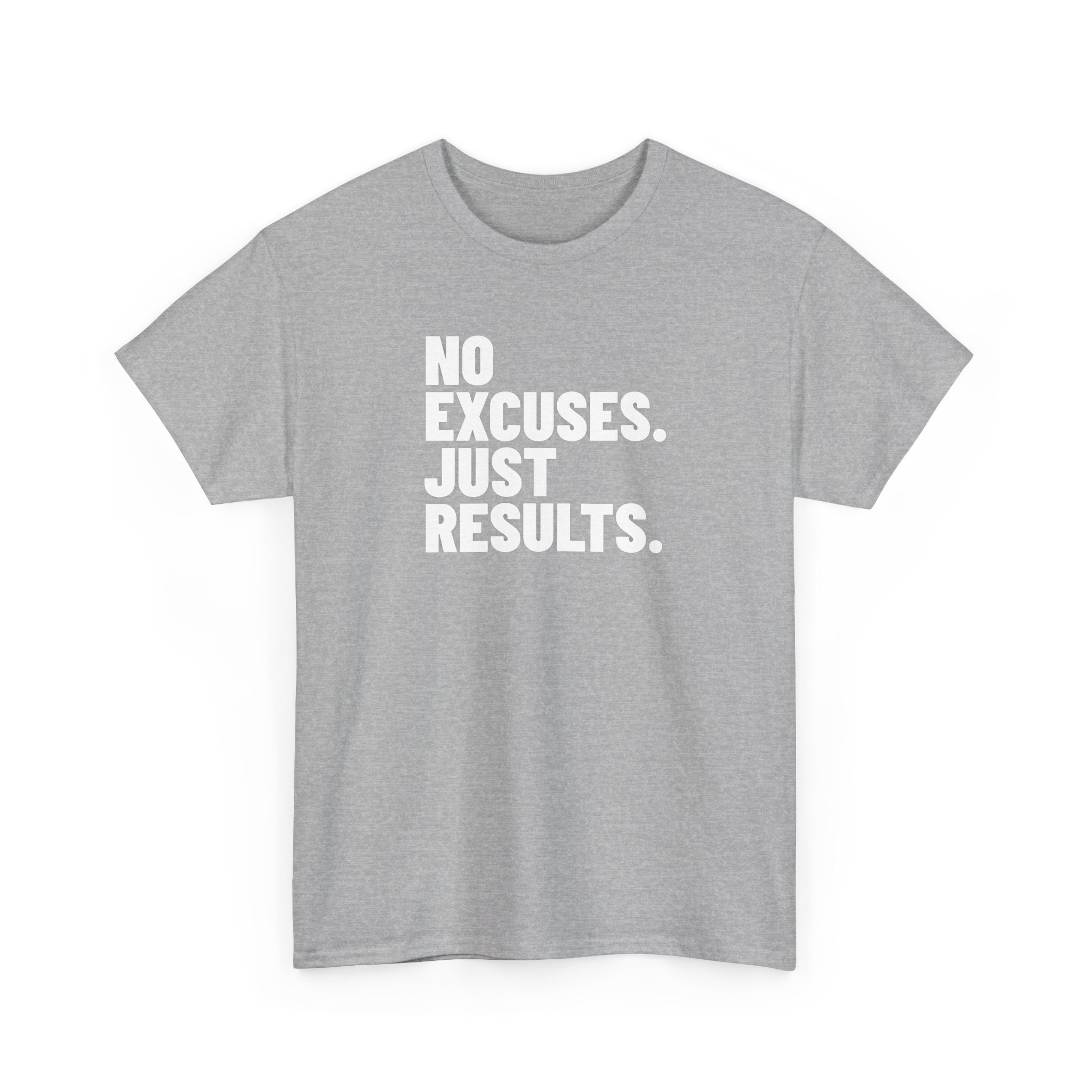 No Excuses Just Results | Motivational Fitness T-Shirt