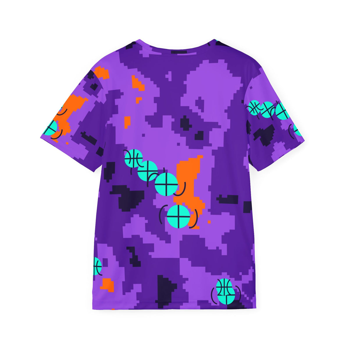 Basketball Galaxy Glow Pixel Camo Men's Sports Jersey