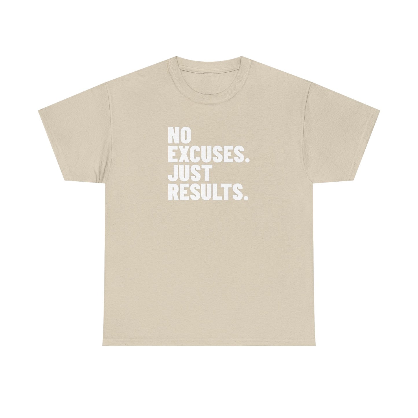 No Excuses Just Results | Motivational Fitness T-Shirt